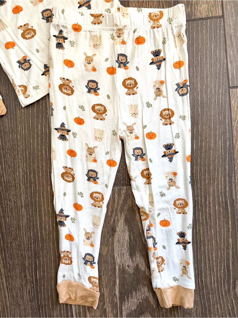 Milkberry Toddler Bamboo Halloween Animal Pumpkin Pajama 2-Piece Set—2T - Picture 3 of 5
